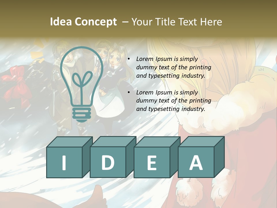 A Group Of People Standing In The Snow PowerPoint Template