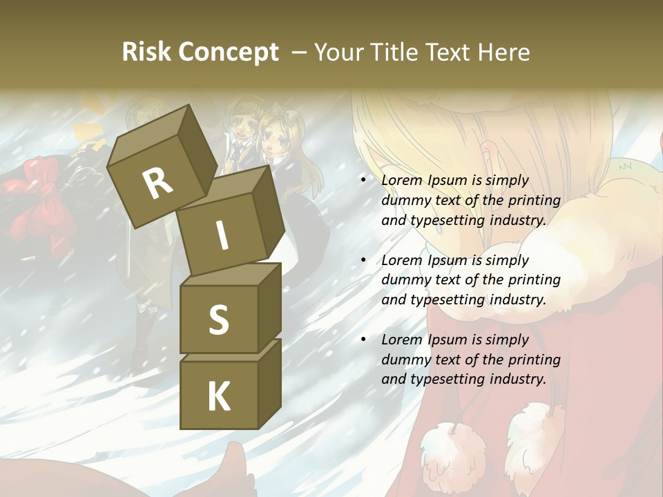 A Group Of People Standing In The Snow PowerPoint Template