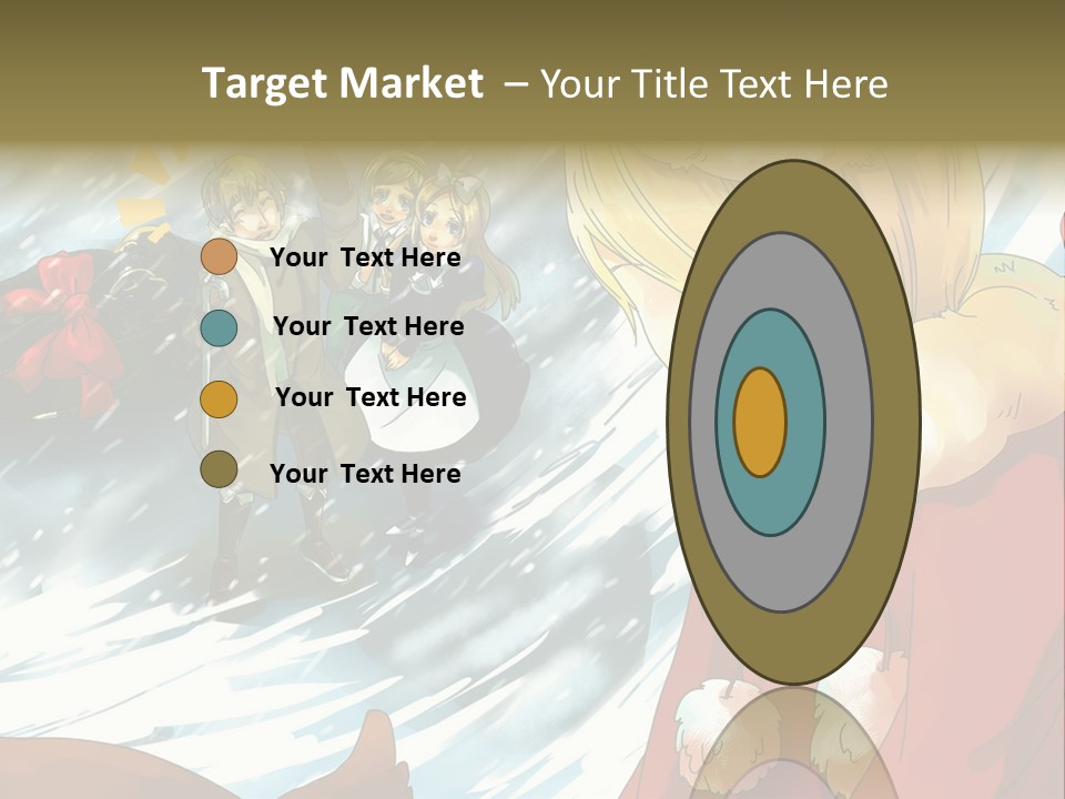 A Group Of People Standing In The Snow PowerPoint Template