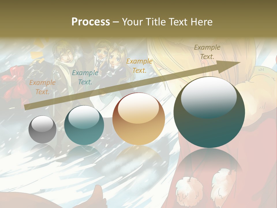 A Group Of People Standing In The Snow PowerPoint Template