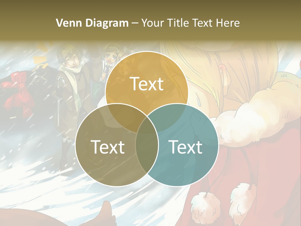 A Group Of People Standing In The Snow PowerPoint Template