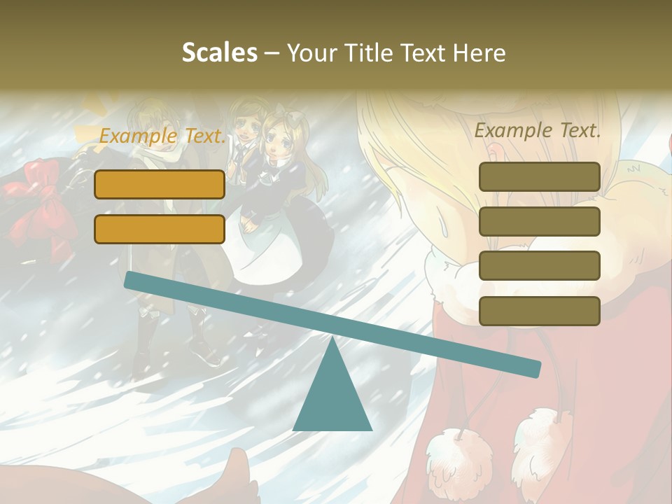 A Group Of People Standing In The Snow PowerPoint Template