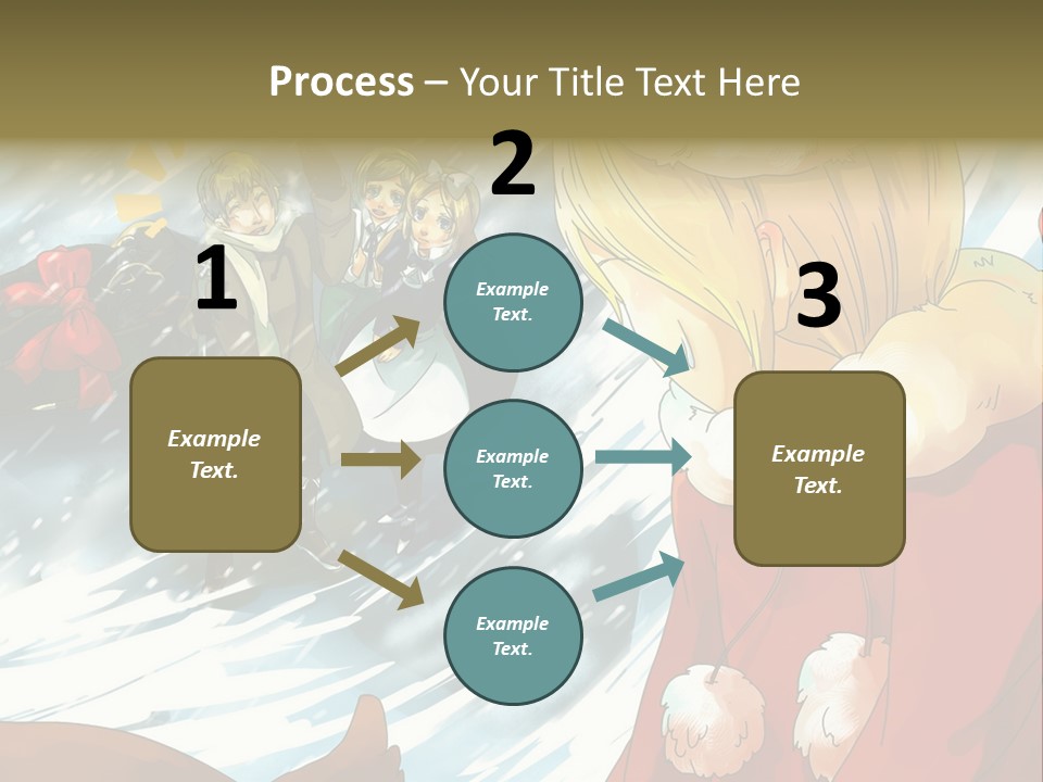 A Group Of People Standing In The Snow PowerPoint Template