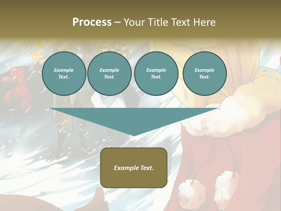 A Group Of People Standing In The Snow PowerPoint Template