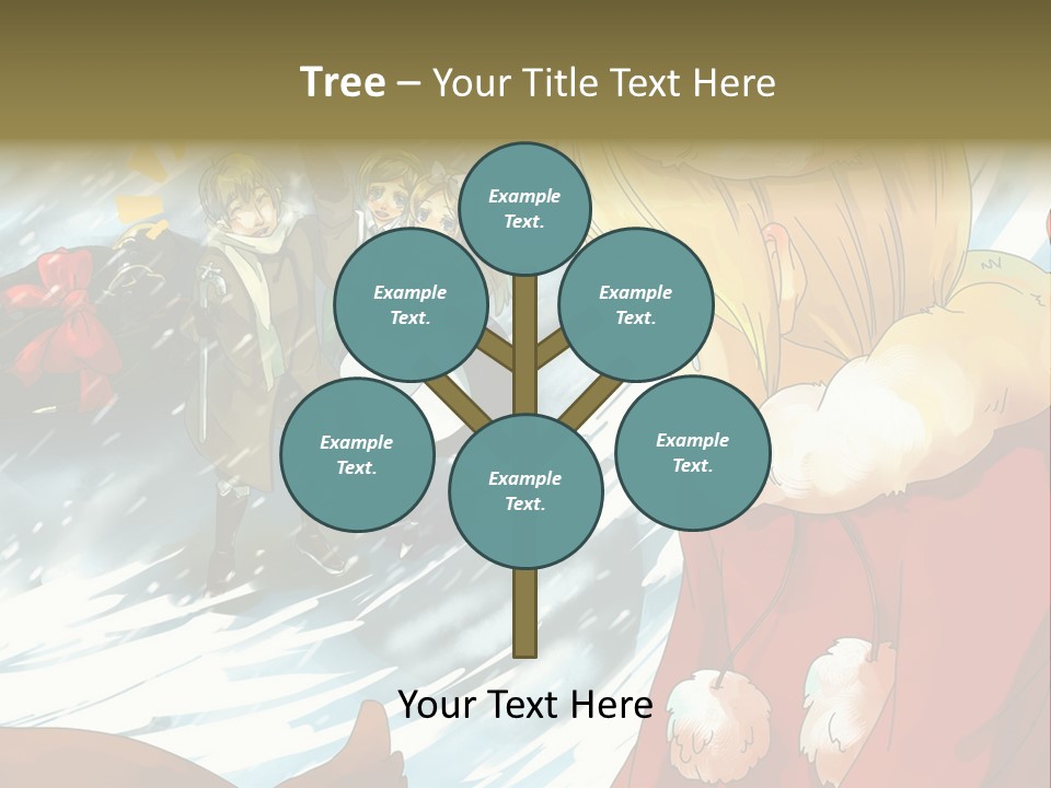 A Group Of People Standing In The Snow PowerPoint Template