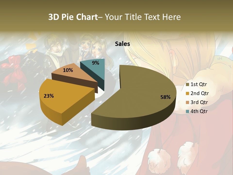 A Group Of People Standing In The Snow PowerPoint Template