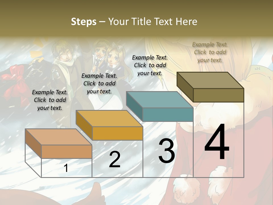 A Group Of People Standing In The Snow PowerPoint Template