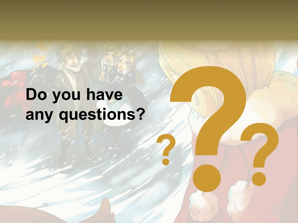 A Group Of People Standing In The Snow PowerPoint Template