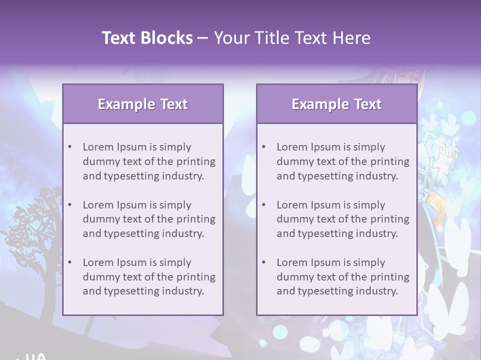 A Woman In A Purple Dress Standing In Front Of A Tree PowerPoint Template