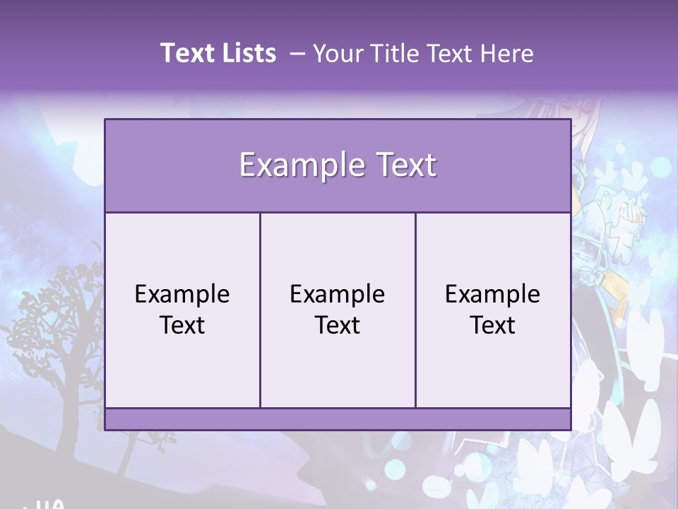 A Woman In A Purple Dress Standing In Front Of A Tree PowerPoint Template