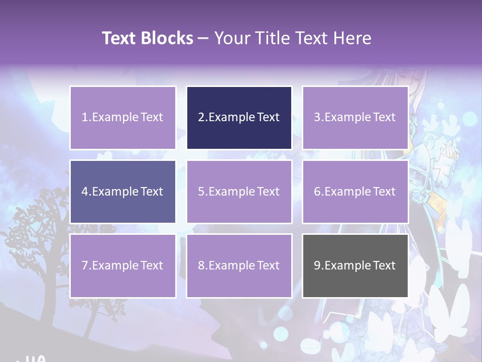 A Woman In A Purple Dress Standing In Front Of A Tree PowerPoint Template