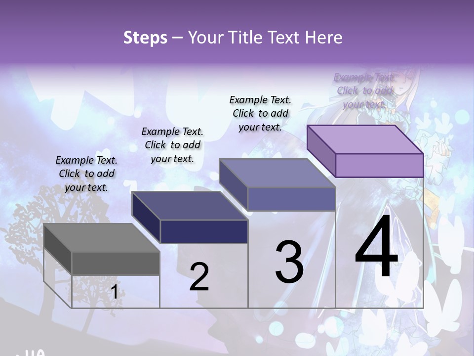 A Woman In A Purple Dress Standing In Front Of A Tree PowerPoint Template