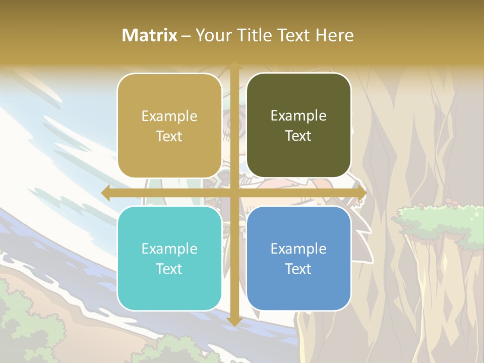 A Cartoon Character Is Standing Next To A Tree PowerPoint Template