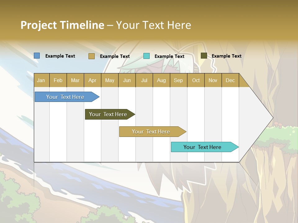 A Cartoon Character Is Standing Next To A Tree PowerPoint Template