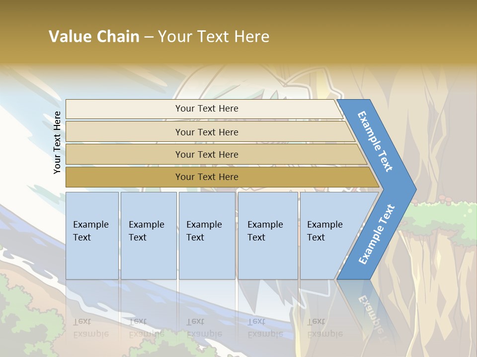 A Cartoon Character Is Standing Next To A Tree PowerPoint Template