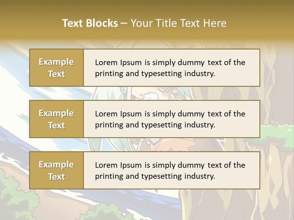 A Cartoon Character Is Standing Next To A Tree PowerPoint Template