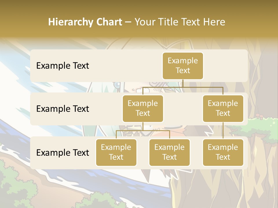 A Cartoon Character Is Standing Next To A Tree PowerPoint Template