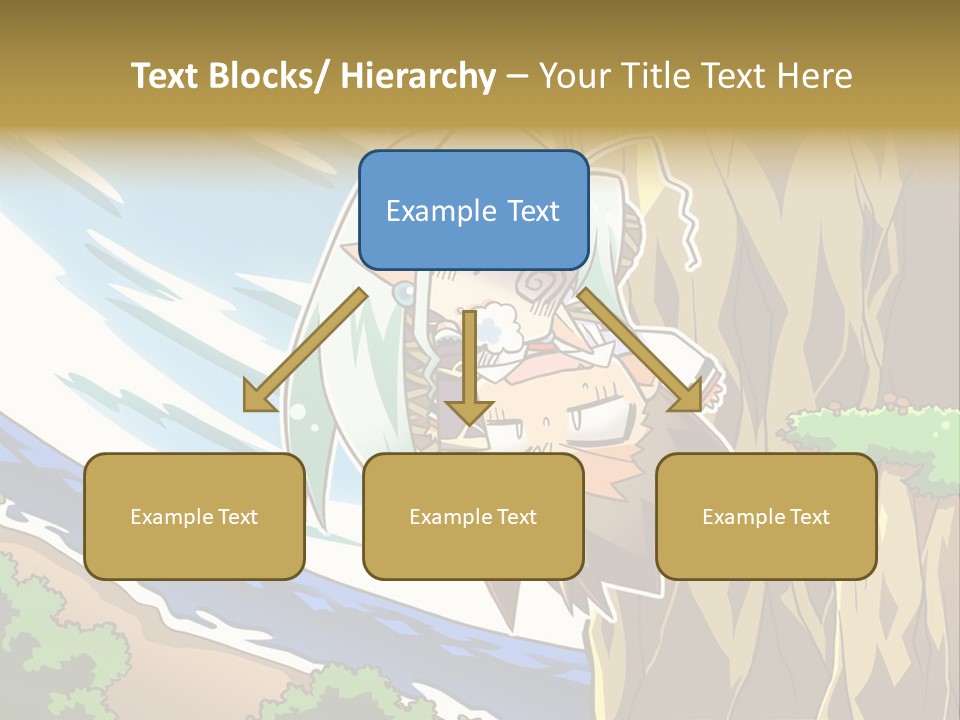 A Cartoon Character Is Standing Next To A Tree PowerPoint Template