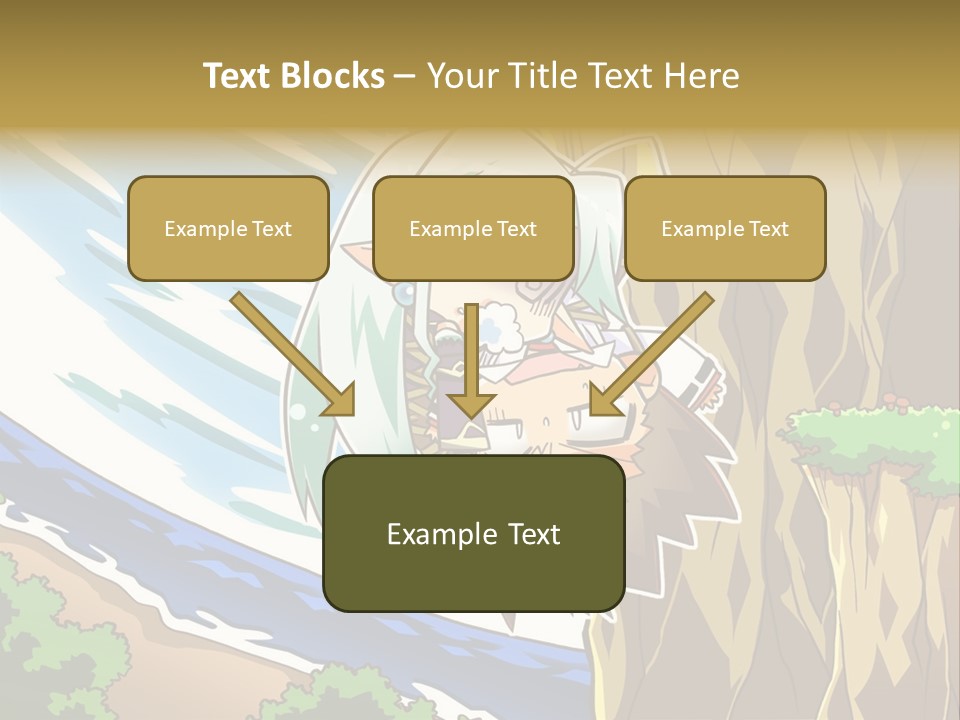 A Cartoon Character Is Standing Next To A Tree PowerPoint Template
