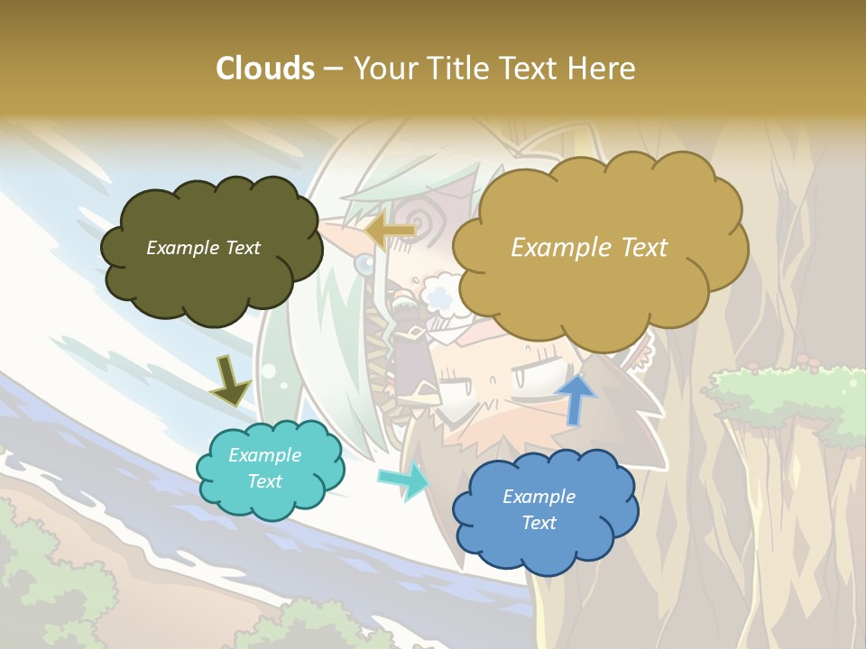 A Cartoon Character Is Standing Next To A Tree PowerPoint Template