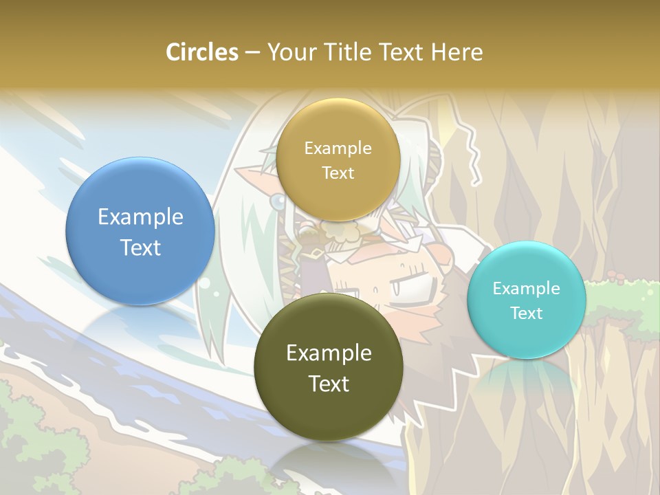 A Cartoon Character Is Standing Next To A Tree PowerPoint Template