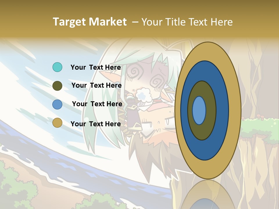 A Cartoon Character Is Standing Next To A Tree PowerPoint Template