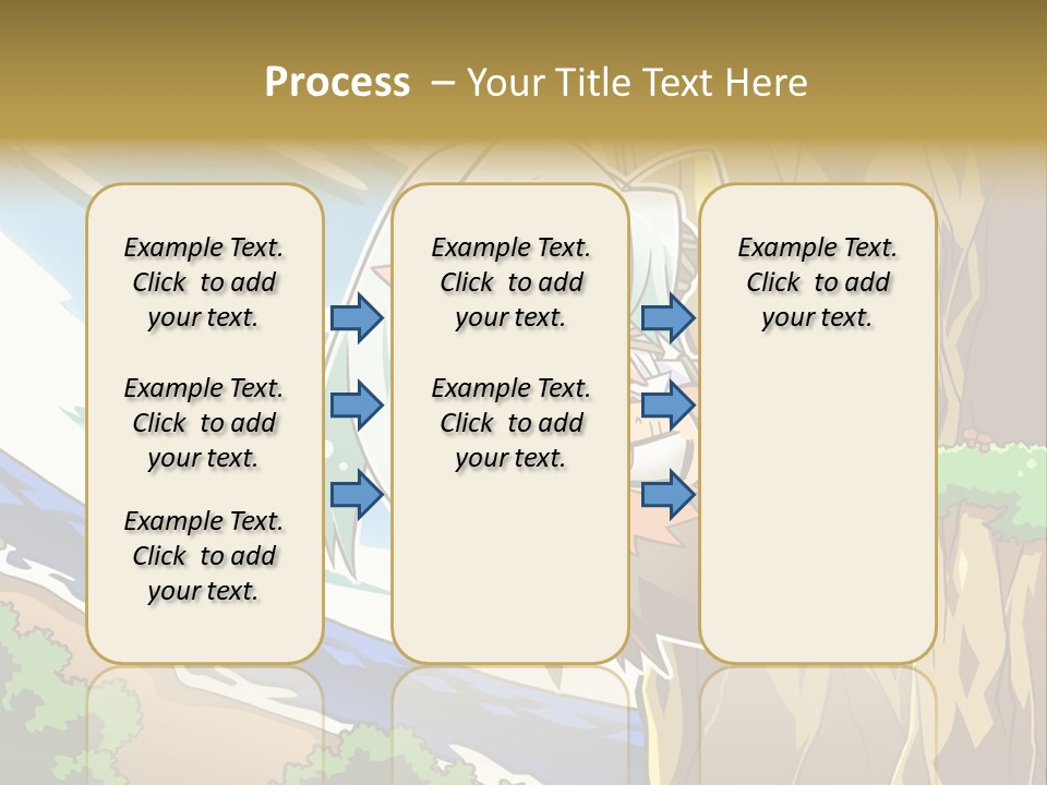 A Cartoon Character Is Standing Next To A Tree PowerPoint Template