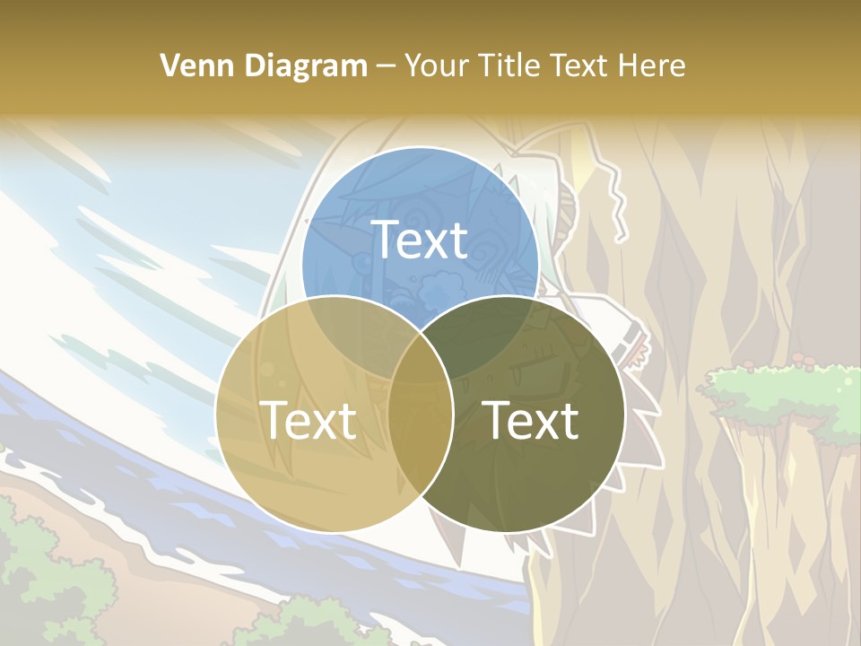A Cartoon Character Is Standing Next To A Tree PowerPoint Template