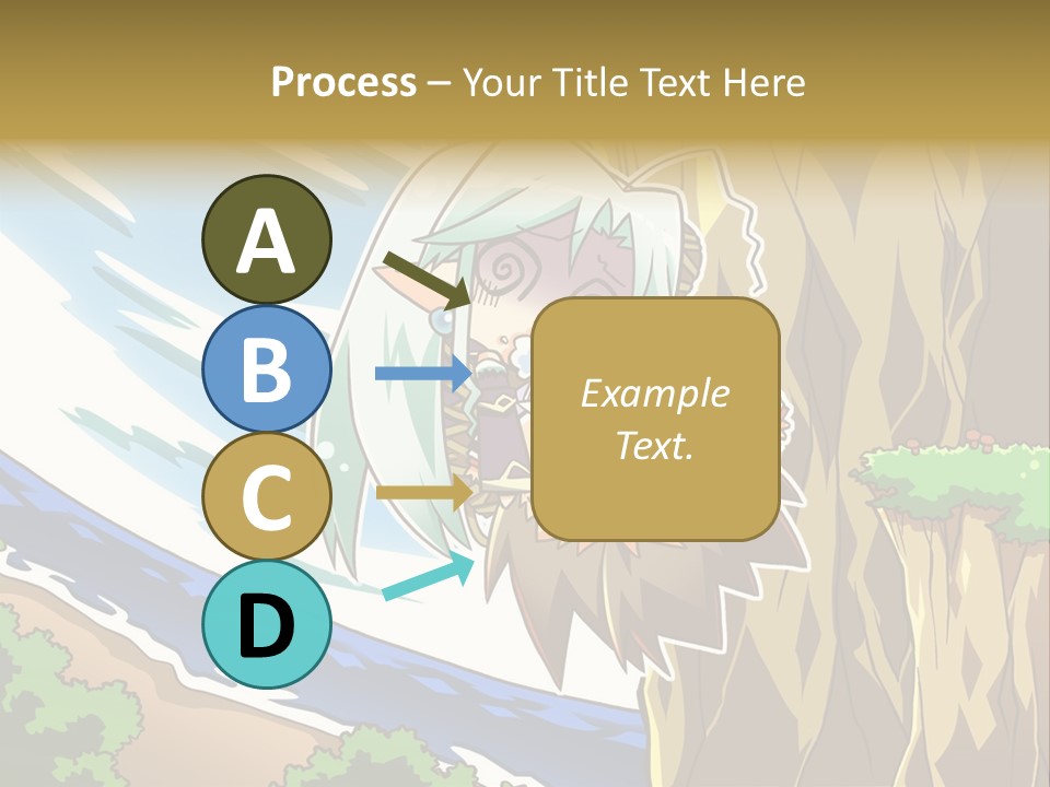 A Cartoon Character Is Standing Next To A Tree PowerPoint Template