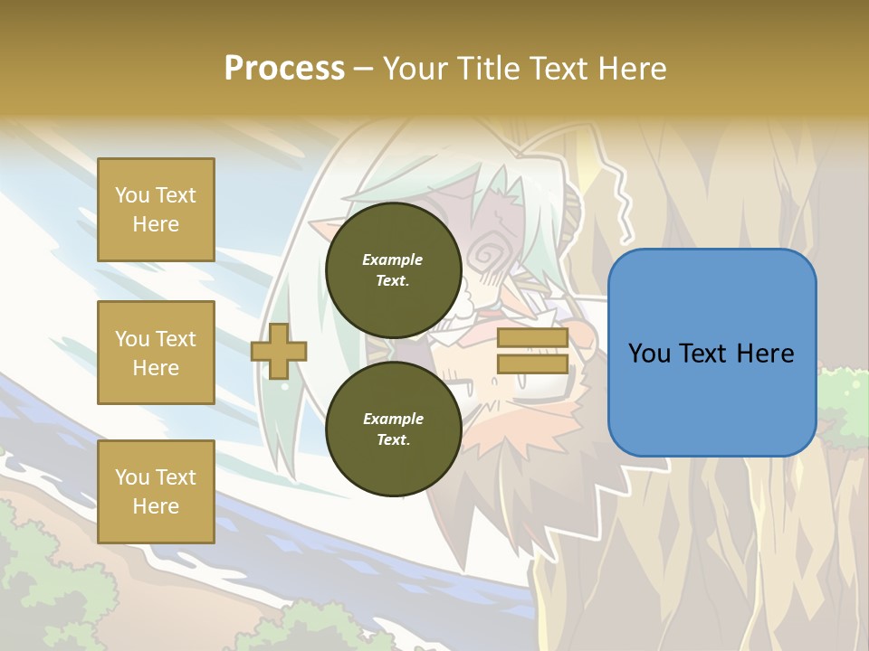 A Cartoon Character Is Standing Next To A Tree PowerPoint Template
