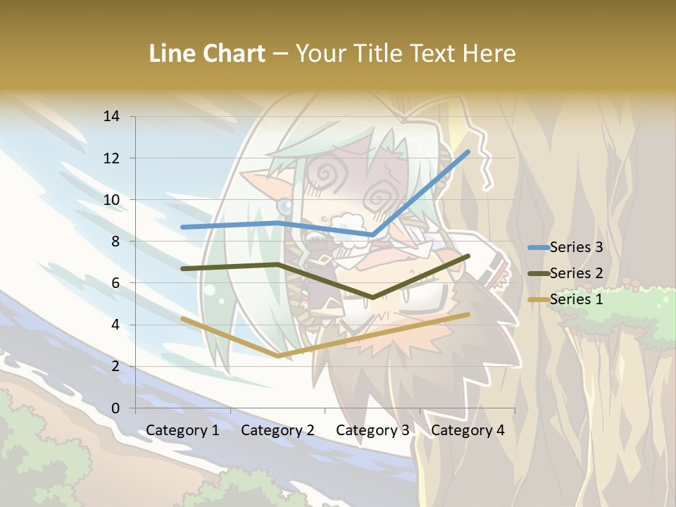A Cartoon Character Is Standing Next To A Tree PowerPoint Template