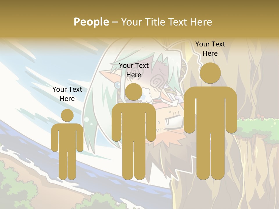 A Cartoon Character Is Standing Next To A Tree PowerPoint Template