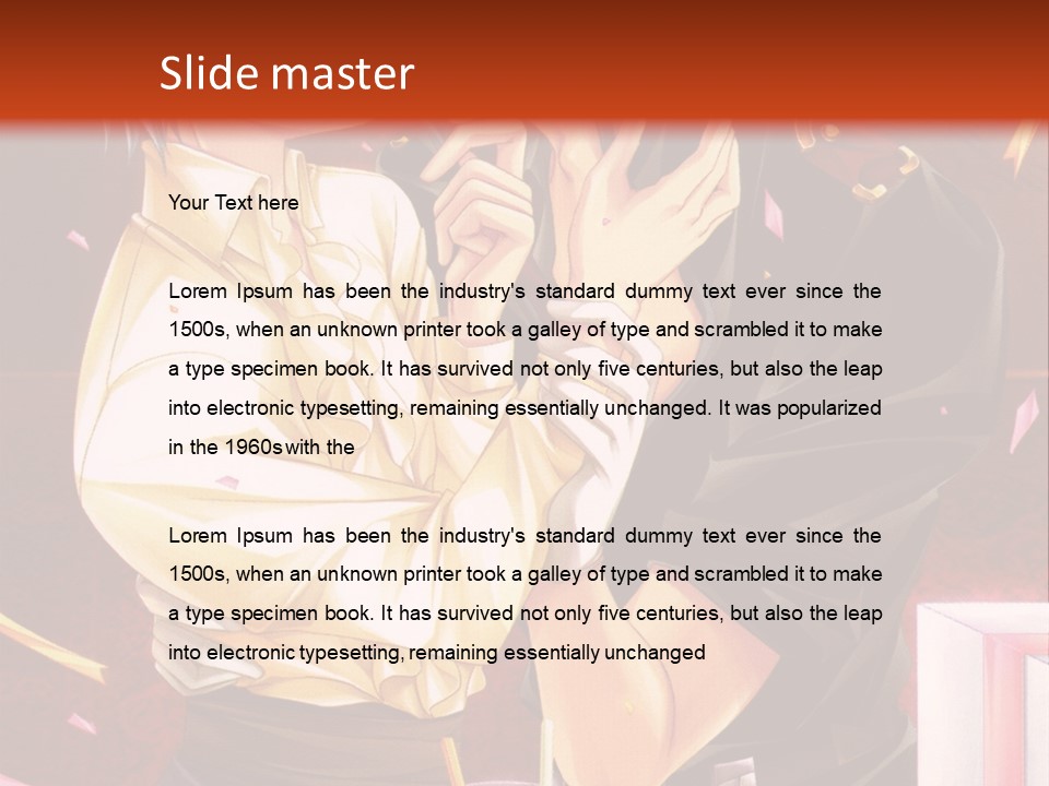 A Couple Of People That Are Kissing In Front Of A Cake PowerPoint Template