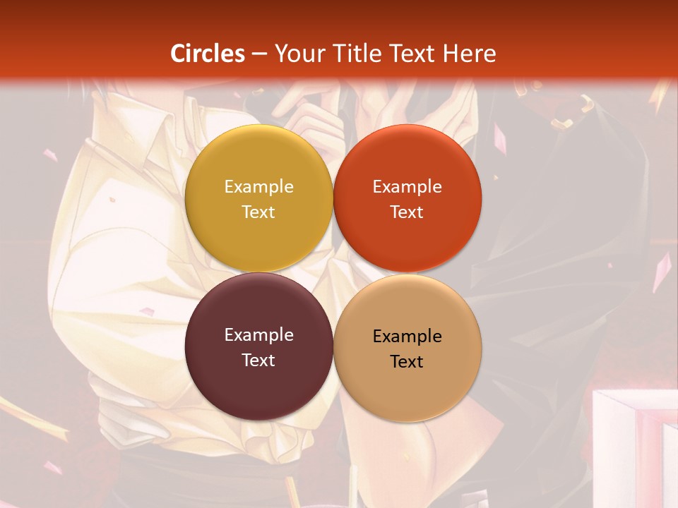 A Couple Of People That Are Kissing In Front Of A Cake PowerPoint Template