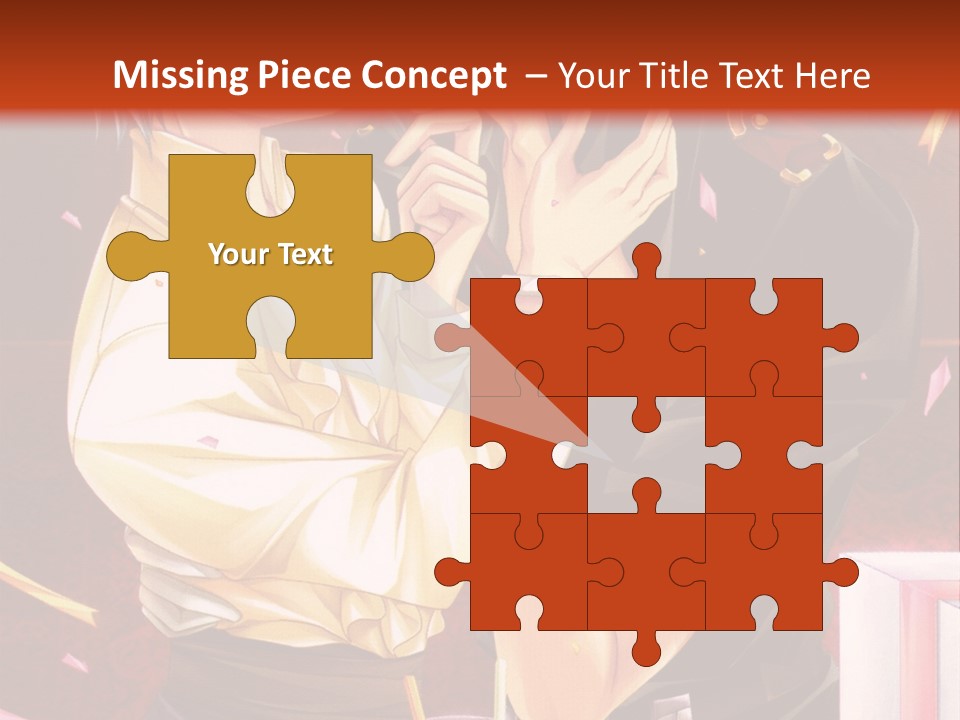 A Couple Of People That Are Kissing In Front Of A Cake PowerPoint Template