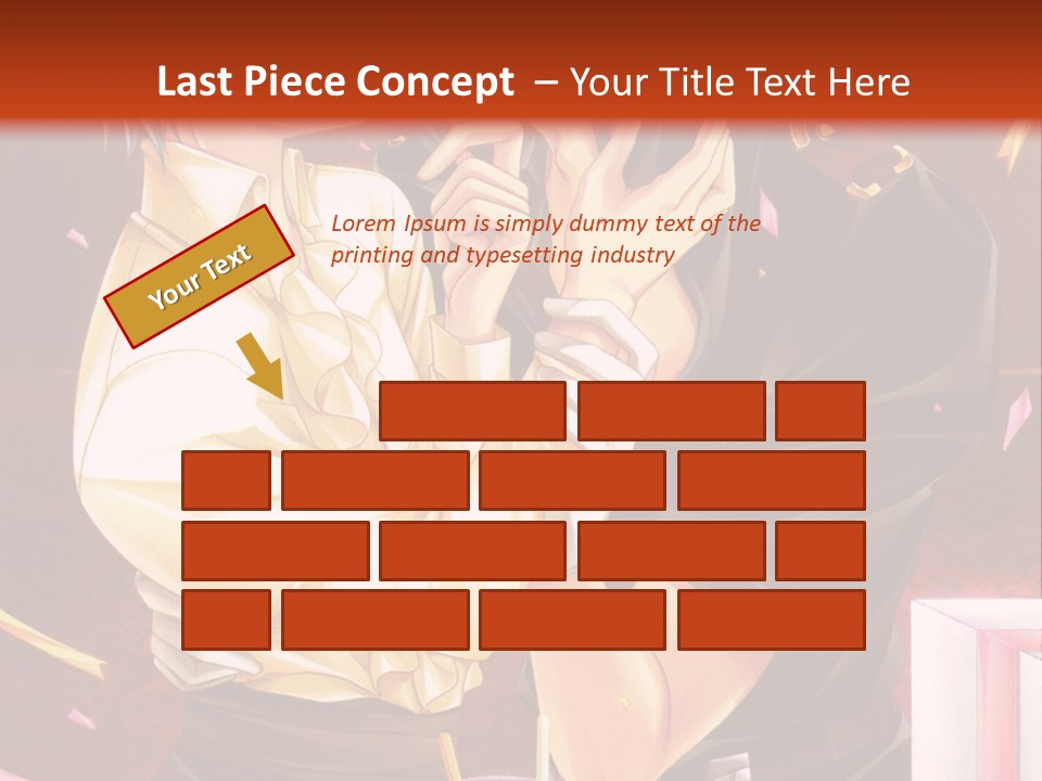 A Couple Of People That Are Kissing In Front Of A Cake PowerPoint Template