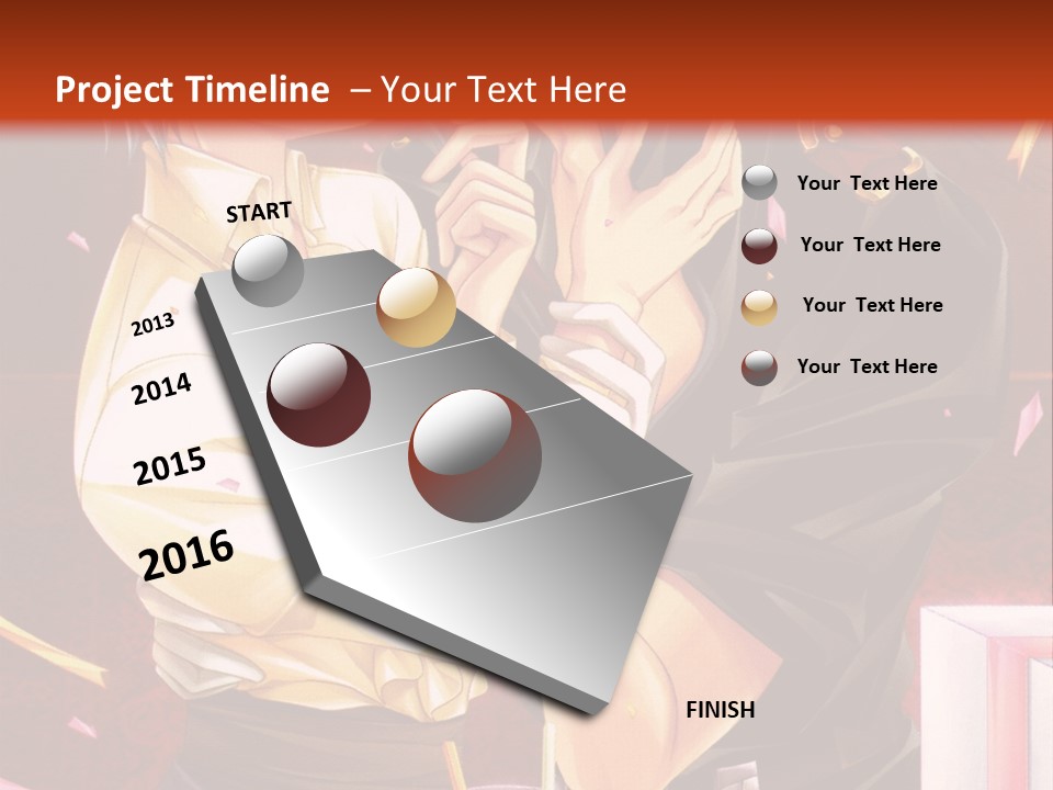 A Couple Of People That Are Kissing In Front Of A Cake PowerPoint Template