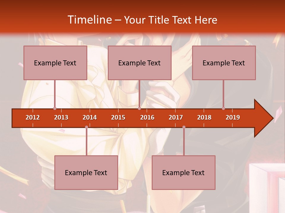 A Couple Of People That Are Kissing In Front Of A Cake PowerPoint Template