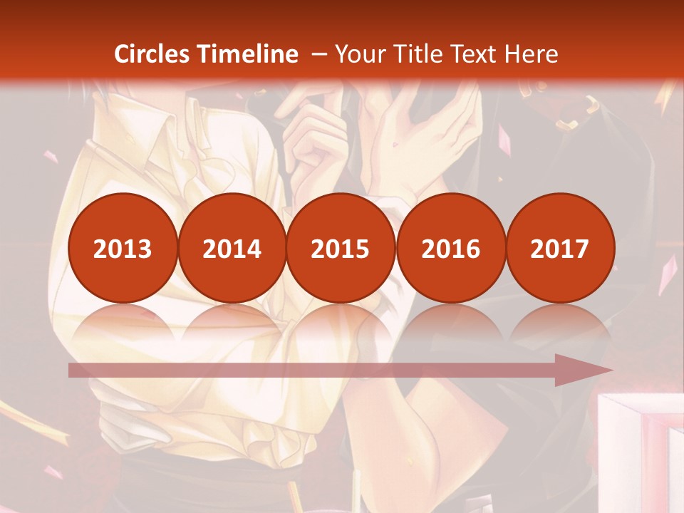 A Couple Of People That Are Kissing In Front Of A Cake PowerPoint Template