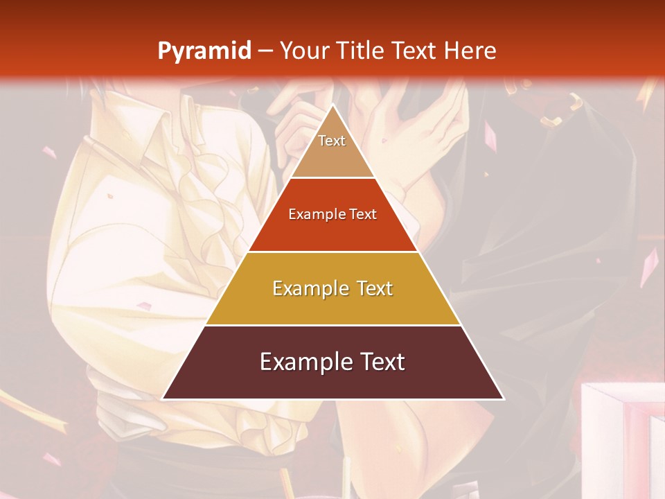 A Couple Of People That Are Kissing In Front Of A Cake PowerPoint Template