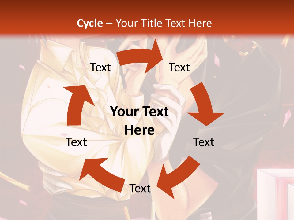 A Couple Of People That Are Kissing In Front Of A Cake PowerPoint Template