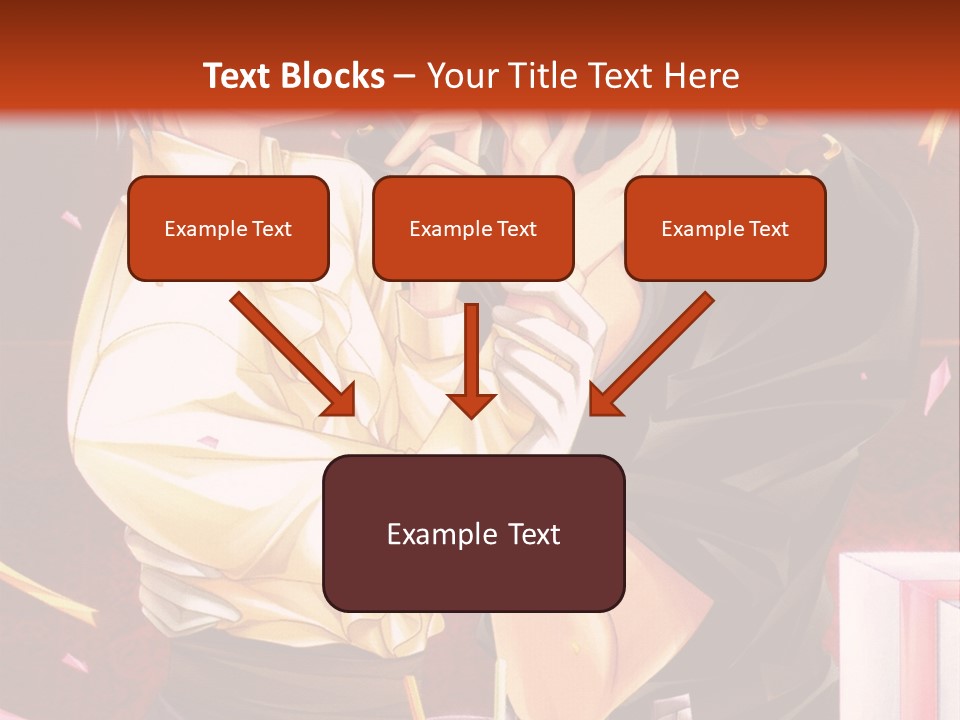 A Couple Of People That Are Kissing In Front Of A Cake PowerPoint Template