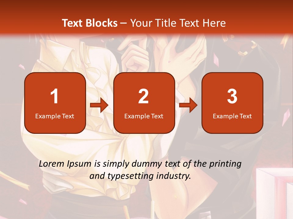 A Couple Of People That Are Kissing In Front Of A Cake PowerPoint Template