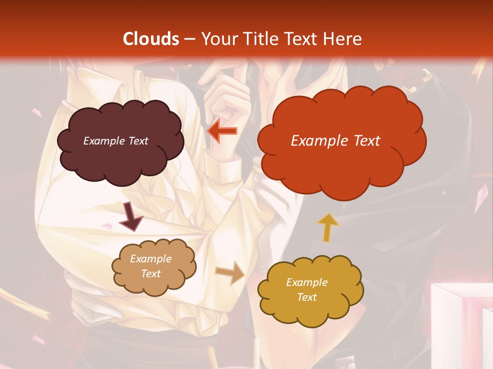 A Couple Of People That Are Kissing In Front Of A Cake PowerPoint Template