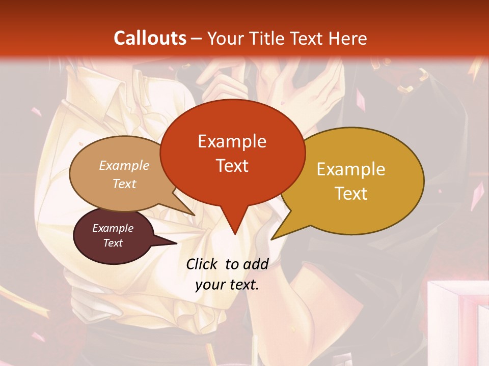 A Couple Of People That Are Kissing In Front Of A Cake PowerPoint Template