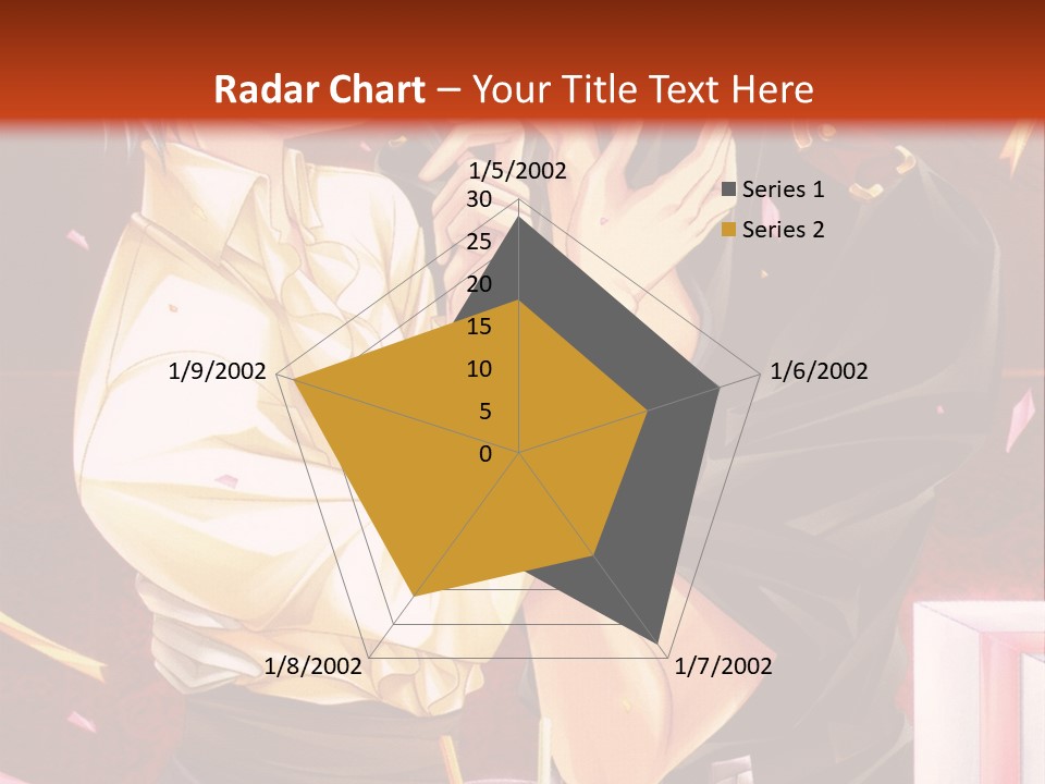 A Couple Of People That Are Kissing In Front Of A Cake PowerPoint Template