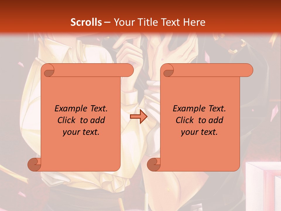 A Couple Of People That Are Kissing In Front Of A Cake PowerPoint Template