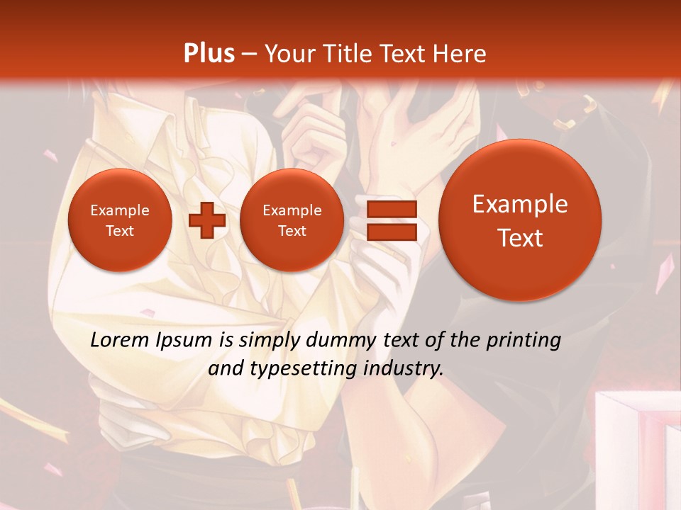 A Couple Of People That Are Kissing In Front Of A Cake PowerPoint Template