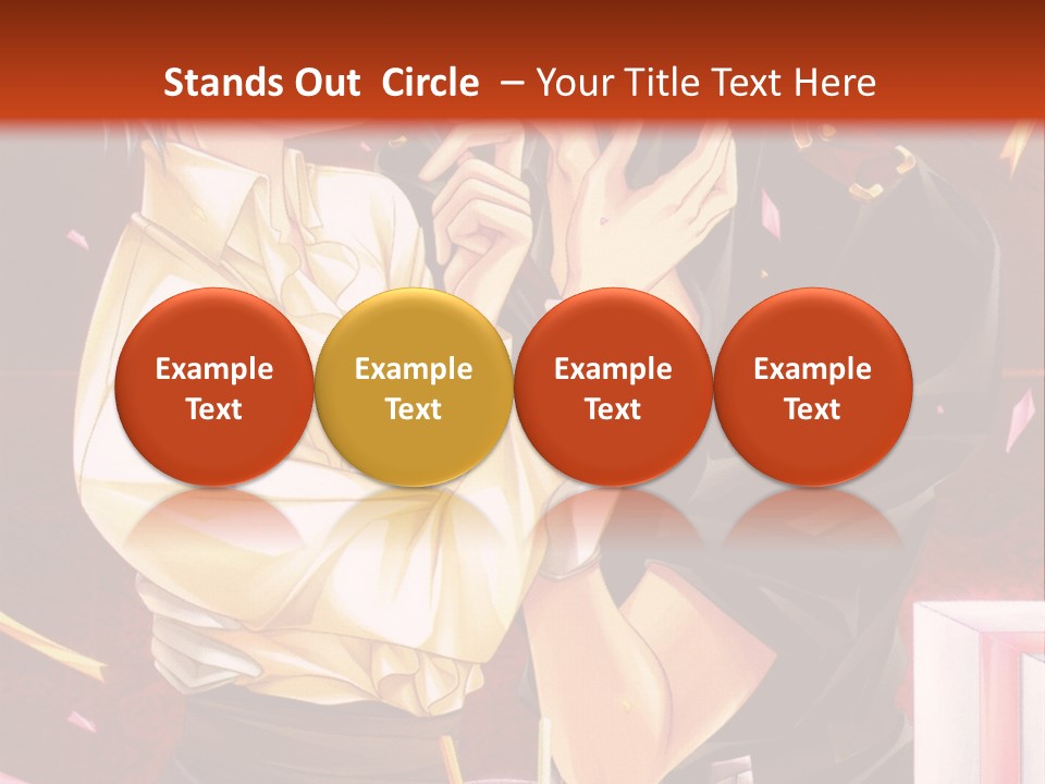 A Couple Of People That Are Kissing In Front Of A Cake PowerPoint Template