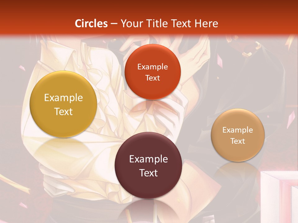 A Couple Of People That Are Kissing In Front Of A Cake PowerPoint Template